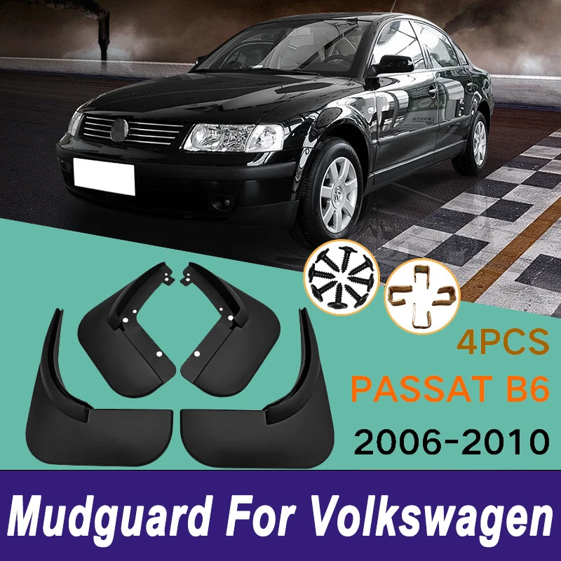 

For Volkswagen Passat B6 2006-2010 2007 Automotive Tire Mudguard Waterproof Prevent Mud Splashing Car Mud Flaps 4pcs Accessories
