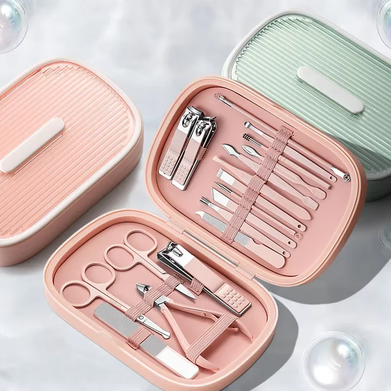

Professional Personal Care Tool Stainless Steel Nail Scissor Nail Cutter SetPedicure Manicure Kit With PP Case