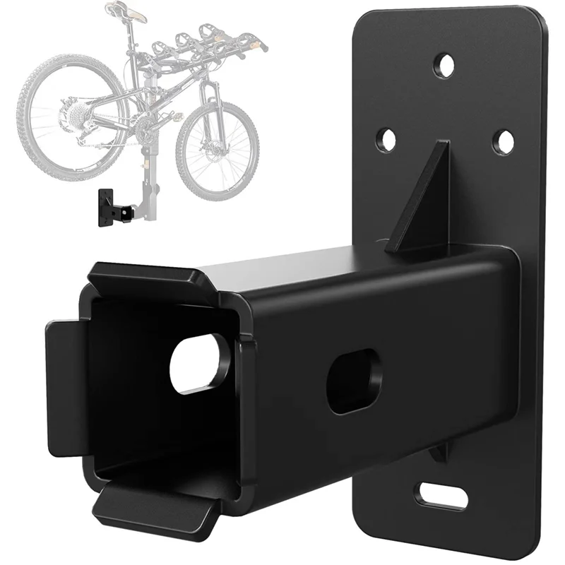 Soporte de pared A44F-Hitch, enganche de estante de bicicleta de montaje en pared, portador de carga de horquilla, almacenamiento de receptor de enganche de bicicleta, colgante de estante de carga