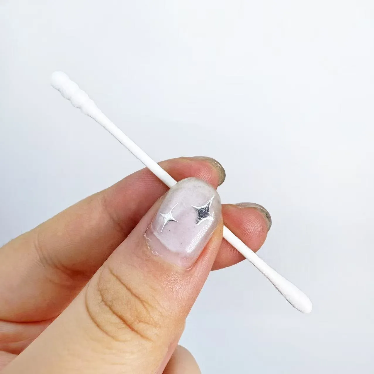 200 قطعة/600 قطعة عيد الشكر تحت عنوان مزدوجة نهاية مسحات القطن الأبيض الإبداعية دوامة مستديرة الشكر عنصر أعواد قطنية العصي #5