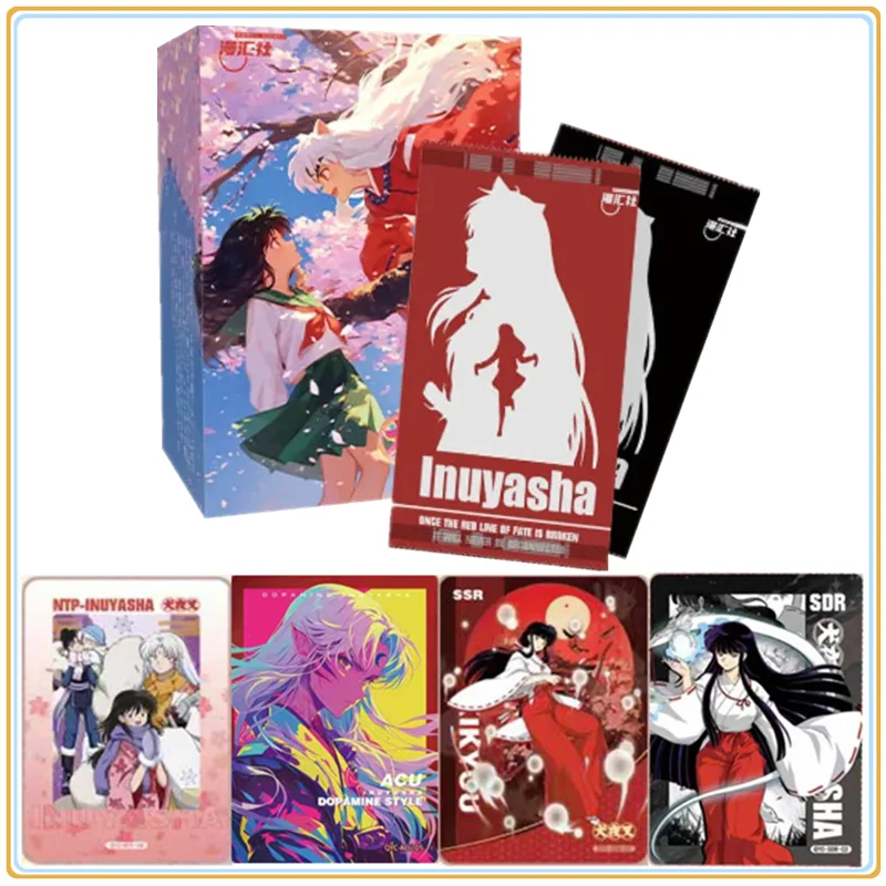 

LEKA Inuyasha Collection Cards Higurashi Kagome Kikyo Paper Card Anime Character Game Card Kids Toy Halloween Christmas Gift