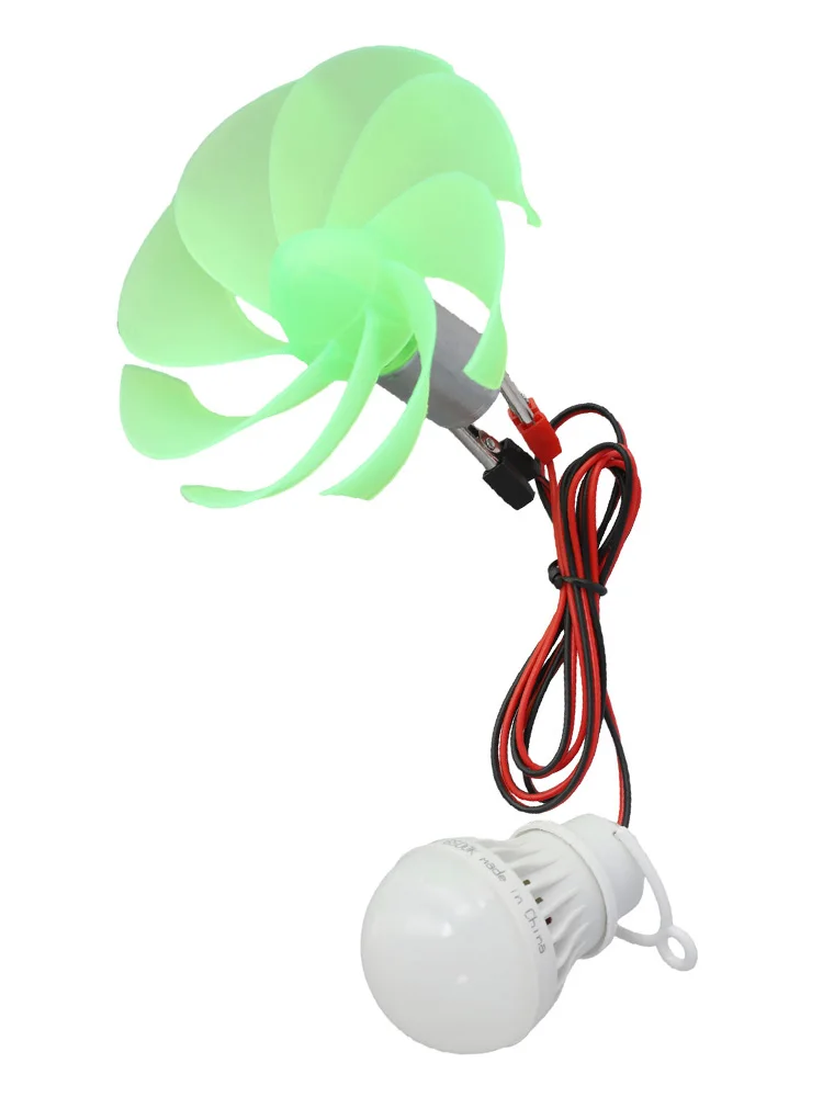 Alternative Energy Generator Wind Power Generator 2mm 31mm Wind Turbine Accessories Compact Design Hands-on Learning Experience