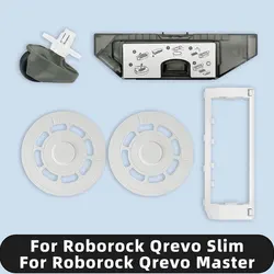 Compatible For ( Roborock Qrevo Master / Qrevo Slim ) Spare Parts Brush Cover Dust Box Mop Holder Front Wheel Caster