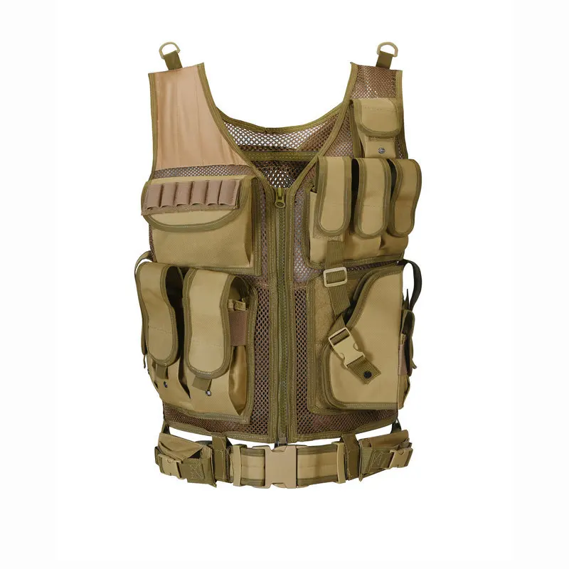 

Durable Outdoor Gear with MOLLE System and Hydration Compatible Tactical Vest with Multiple Pockets for Outdoor Activities
