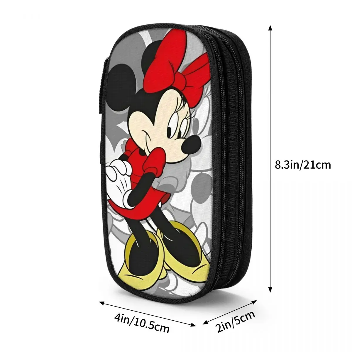 Imagem -06 - Bonito Minnie Mouse Lápis Cases Beleza dos Desenhos Animados Pencilcases Pen Holder Estudante Grande Bolsa de Armazenamento Material Escolar Papelaria Presente