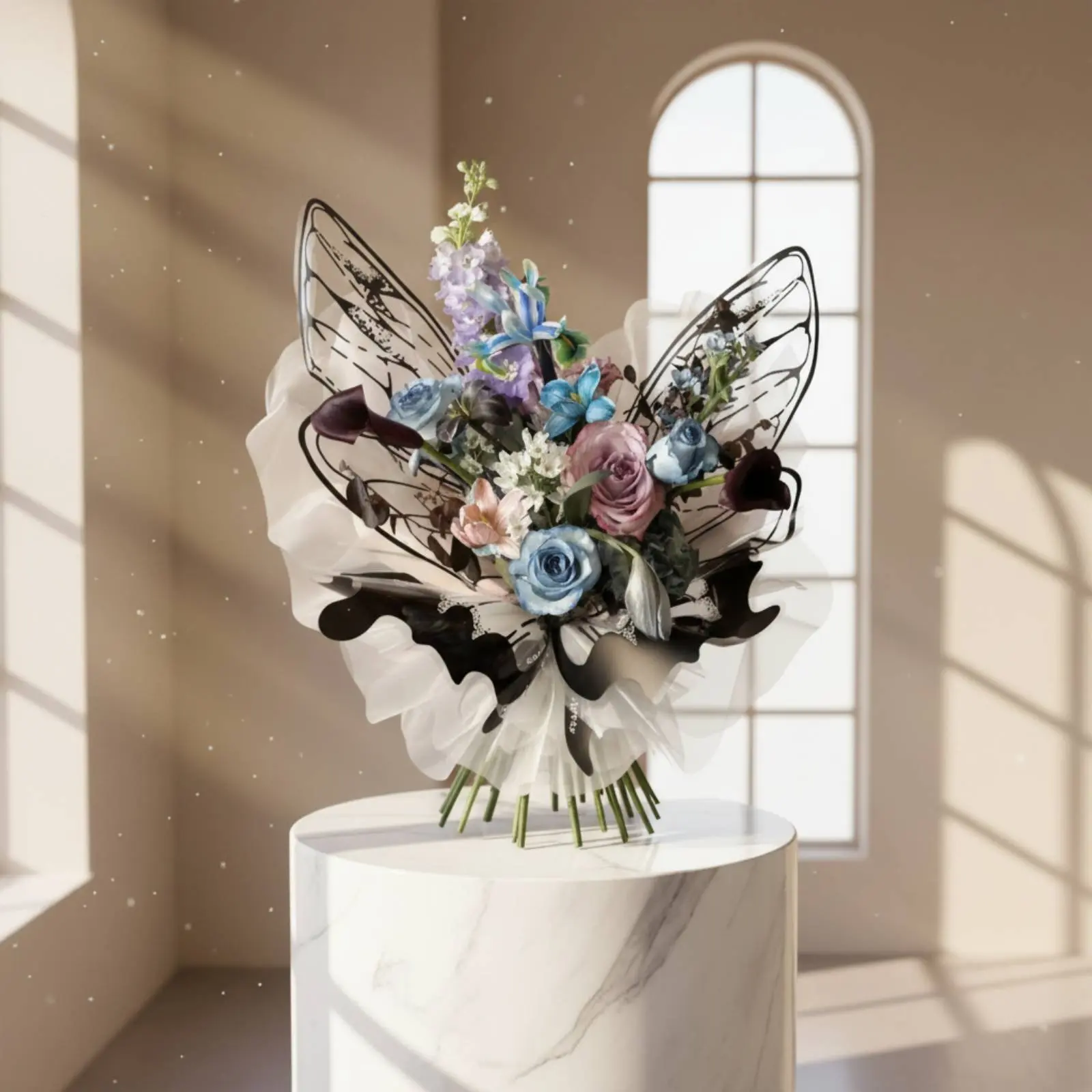 

Crystal Fairy Appendage Floral Arrangement Paper Creative Design Fairy Appendage Shaped Floral Wrap Fairy Appendage Flower