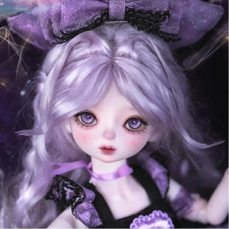 Authentic BJD Doll Xiaojin 1/6 Scale Taro Purple Sweet Cool Little Demon Light Gothic Sweet Lolita Resin Doll For Adult