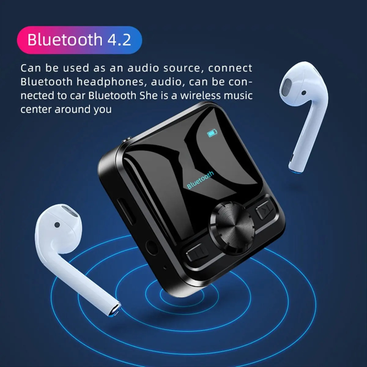 مشغل Mp3 محمول بلوتوث احترافي عالي الدقة مسجل صوت صغير راديو FM مسجل صوت إلكترونيات استهلاكية [AA74-AAA]