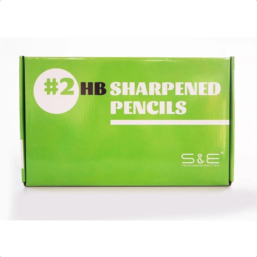Woodcased 2 Pencils Presharpened Yellow with Erasers 2 HB Lead Bulk Box No. 2 Pencil Back to school 600Pcs