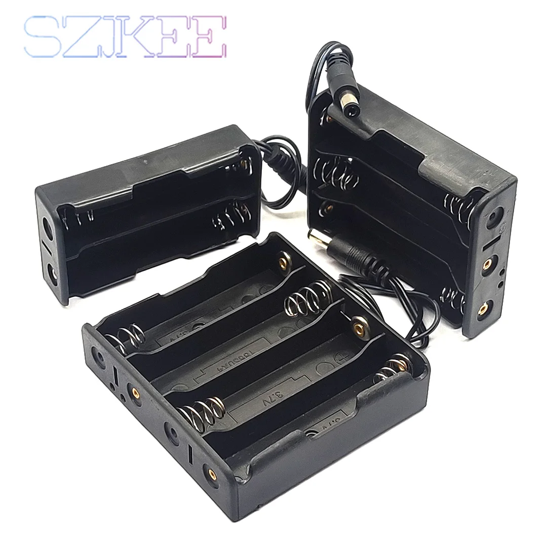 18650 Battery Holder With DC 2/3/4/18650 Battery Case 18650 Storage Box Battery standard container Series 5.5x2.1mm DIY