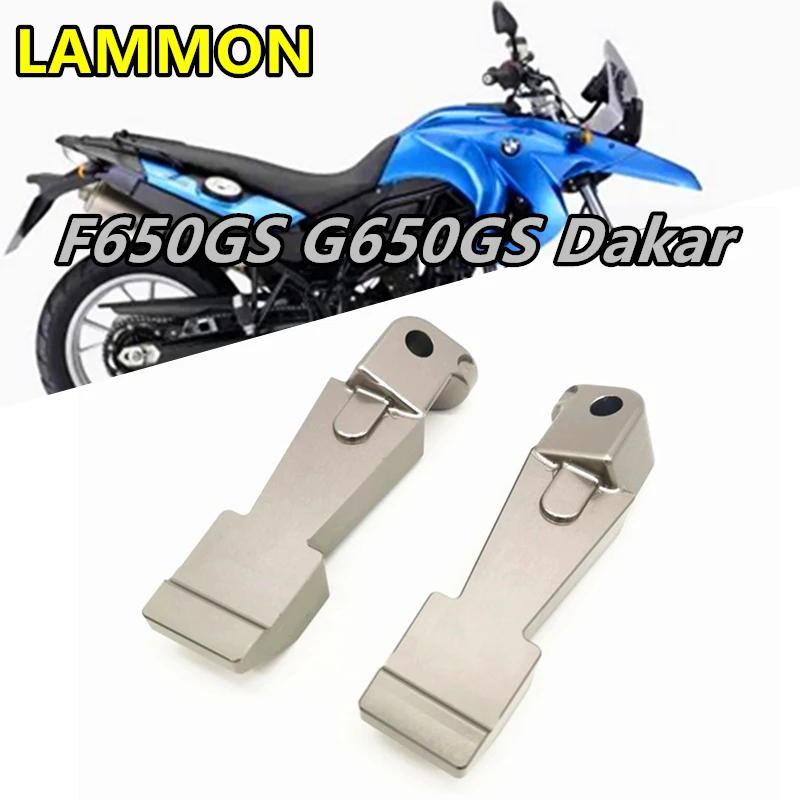 FOR BMW F650GS Dakar G650GS Sertao Motorcycle Accessories Rear CNC Foot Pegs Rest Passenger Footpegs Pedals