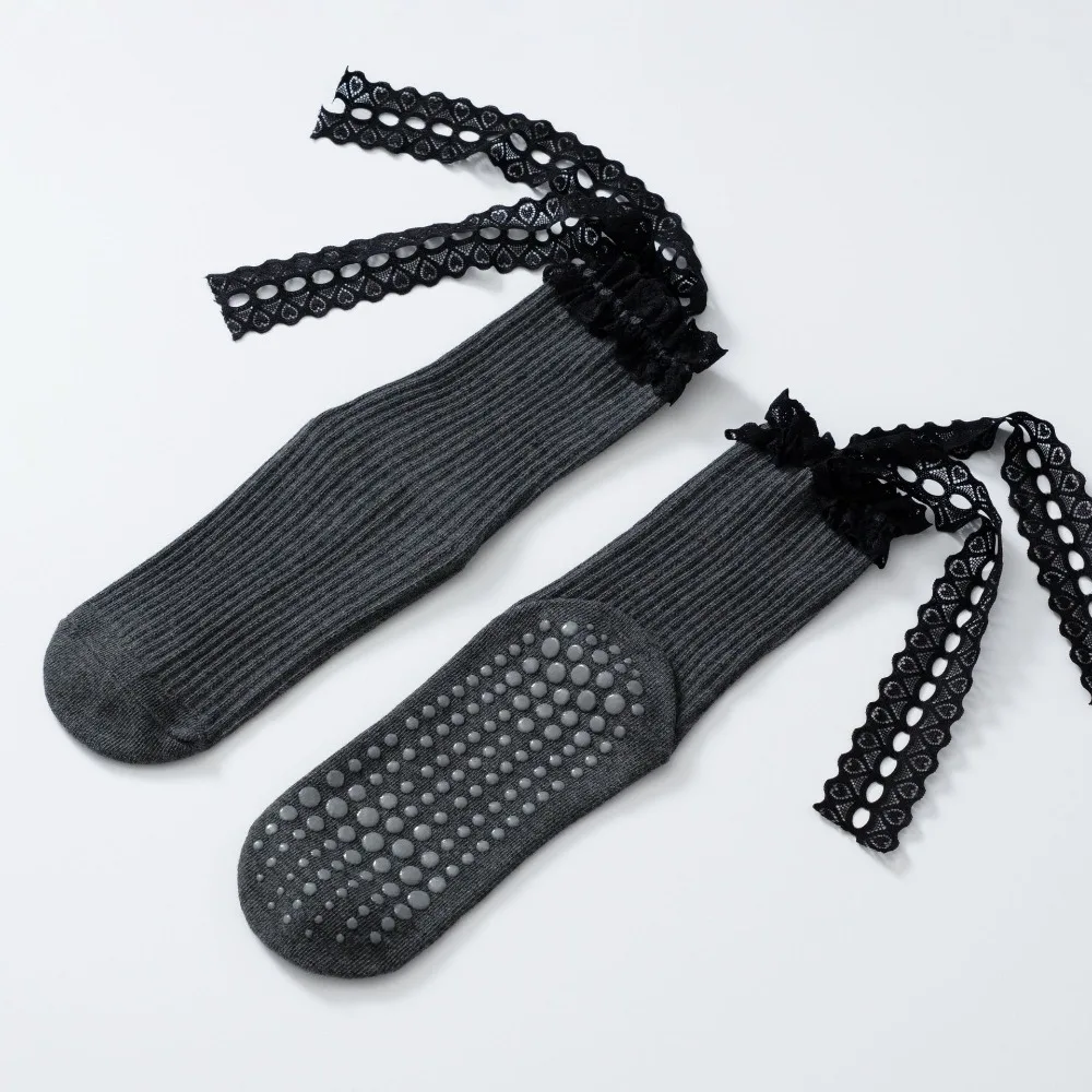 

New Cotton Pilates Socks Harajuku Street Breathable Yoga Socks Casual Sweat-absorbent Strappy Grip Sock