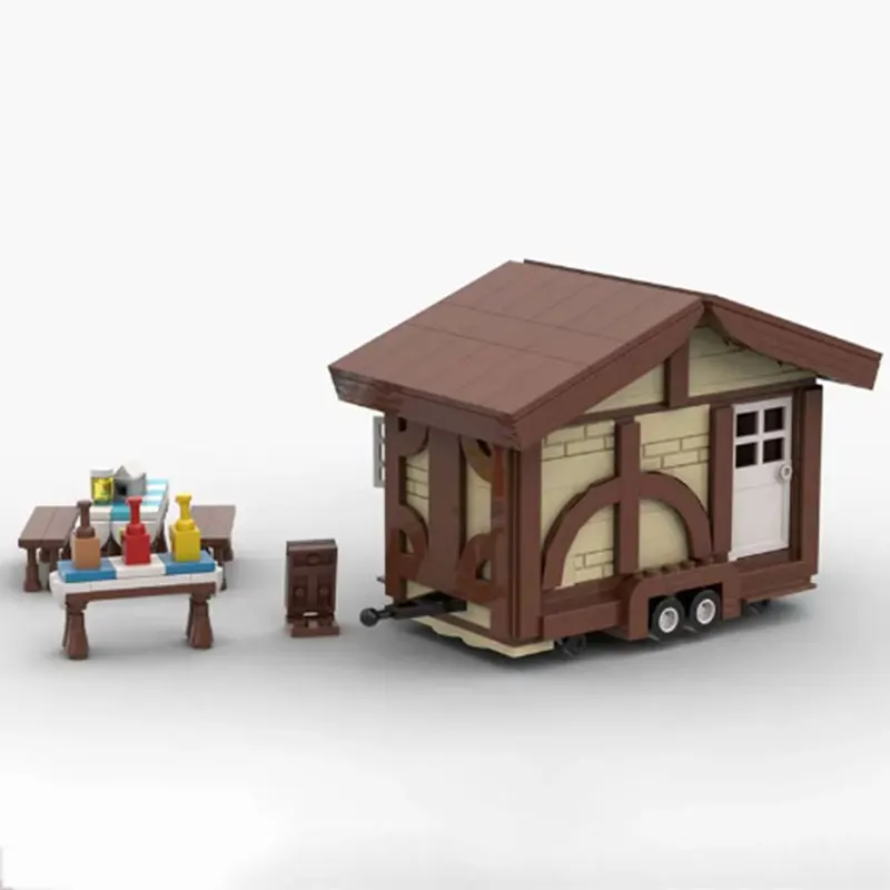 Spot MOC-187089 small particle assembled building blocks, food vehicles, puzzle toys, model ornaments