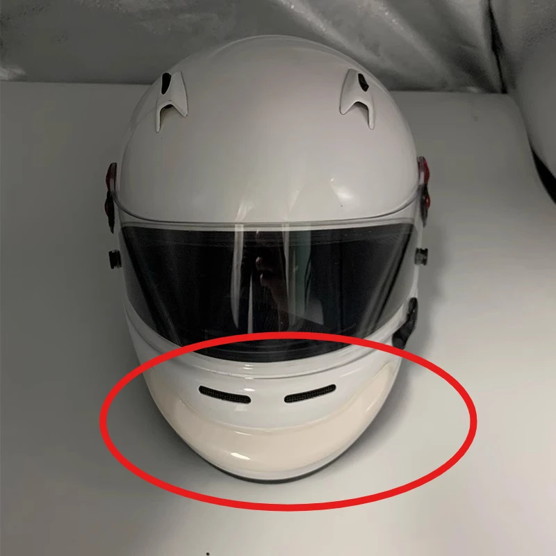 

For ARAI SK6 GP6 GP-6 Chin Vent Guard Breath Guard Street Deflector Protector Top Air Vent Cover Helmet Accessories