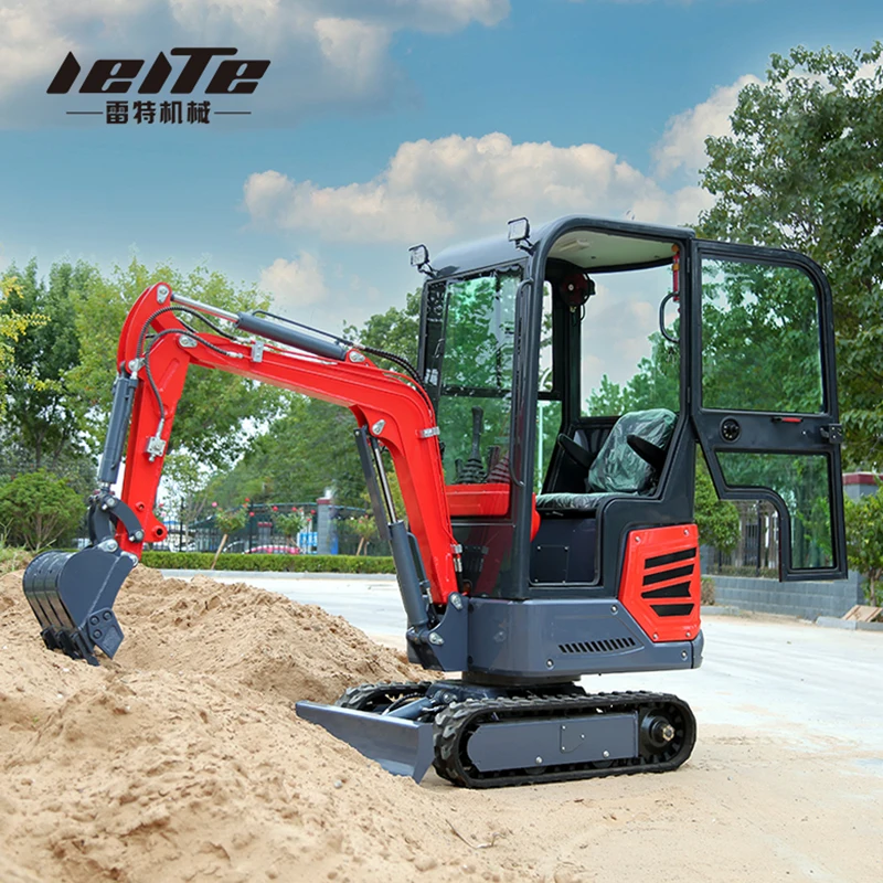 Chinese 1000 Kg 1 Ton 2 Ton 3 Ton Top Quality Hydraulic Small Digger  Crawler Mini Excavator Factory Delivery Can Customization