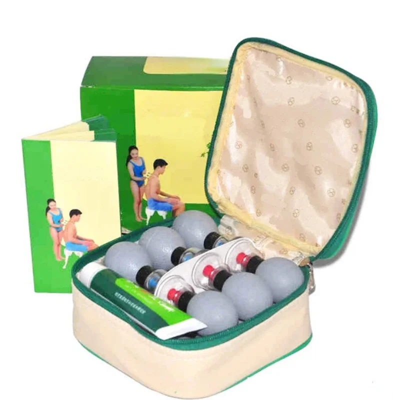 Traditional Chinese Medicine 18 Cups Therapy apparatus magnetic vacuum suction cupping set