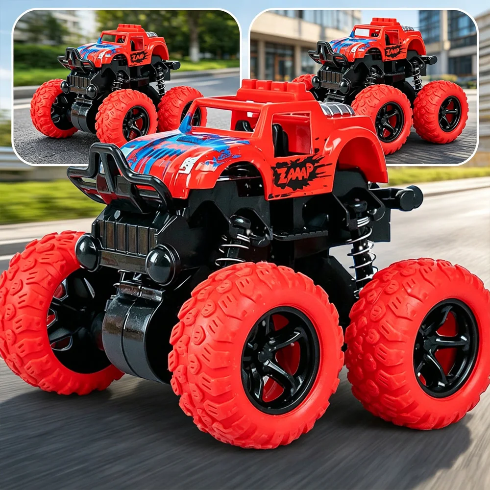 

No Battery 4WD Stunt Off-Road Car, Anti-Collision Flip Toy, Children Festival Presents