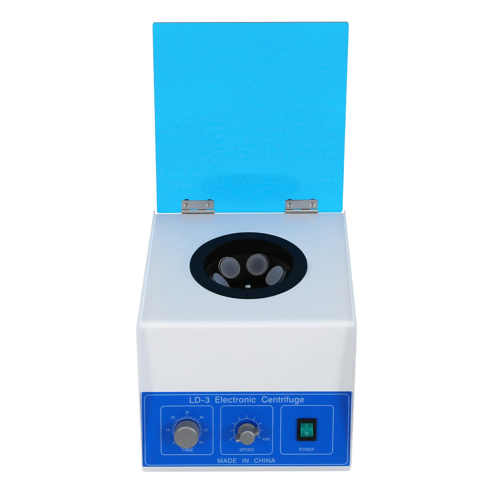 卓上電動遠心分離機、容量650ml、最大4000r/minまで速度調整可能、医療および研究用に安定