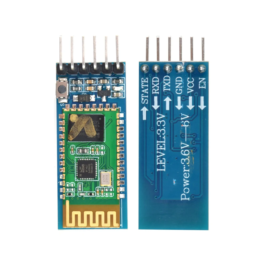 HC-05-esclavo maestro-esclavo, módulo de paso de serie Bluetooth integrado, de 6 pines antirretroceso, serie inalámbrica para Arduino