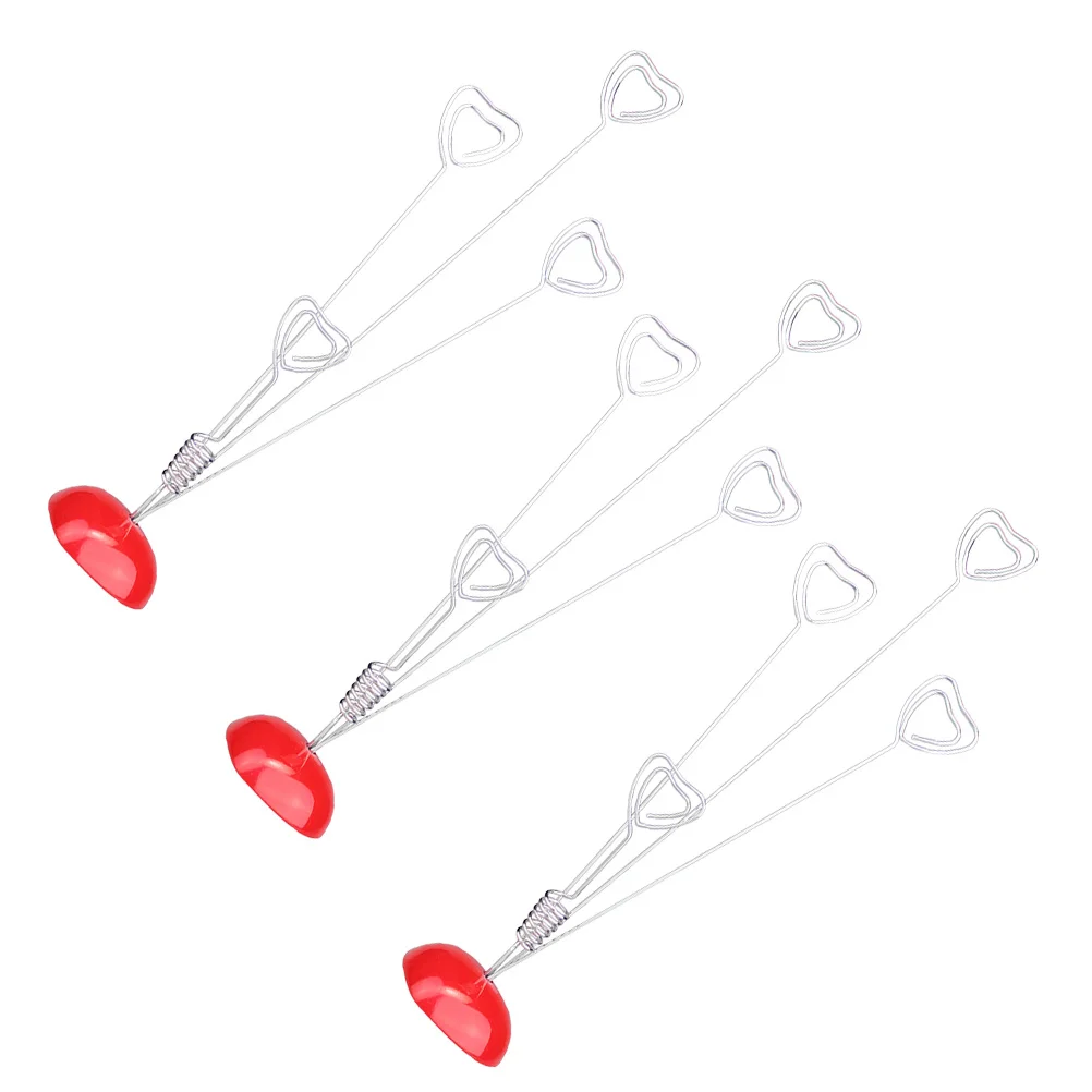 

3Pcs Photo Clips Memo Clamp Resin and Metal Material Desktop Stand for Notes Messages Cards Menu Holder Decoration