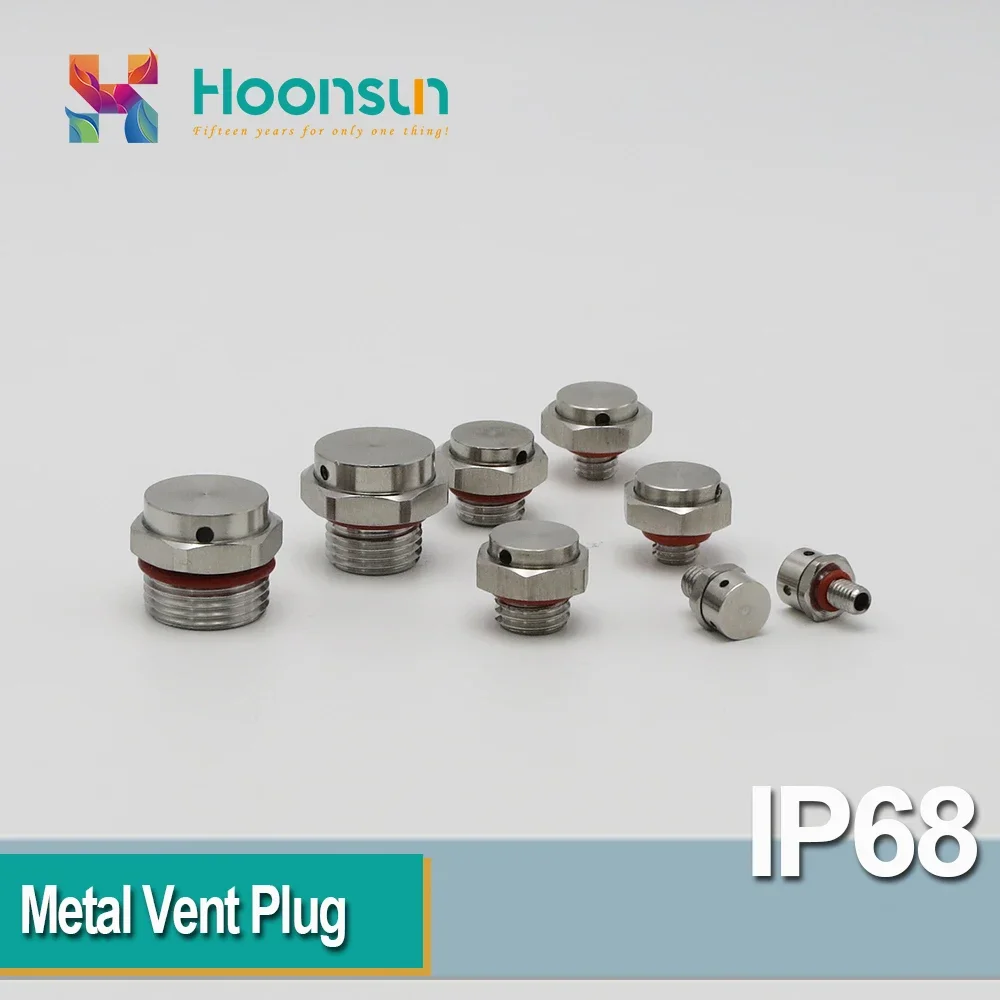 통풍구가 있는 5개 M16 금속 나사 플러그 스테인레스 스틸 304 M16x1.5
