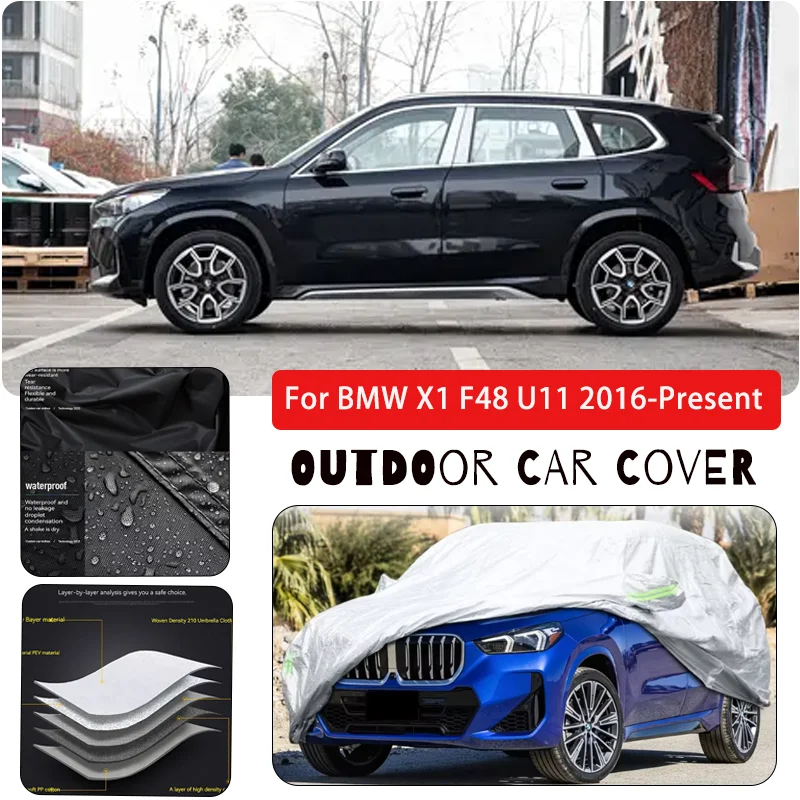 車のカバーレインフロスト雪塵防水-bmw-x1-f48-u11-抗-uv-カバーアクセサリー車のカバー防水屋外