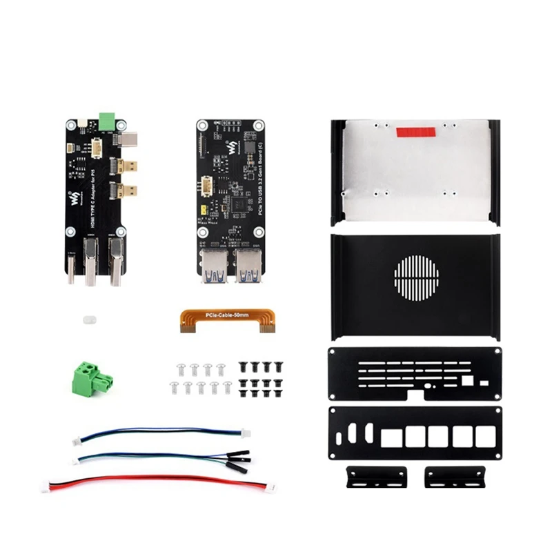 

Waveshare Expansion For Raspberry Pi 5 Aluminum Case Integrated Machine