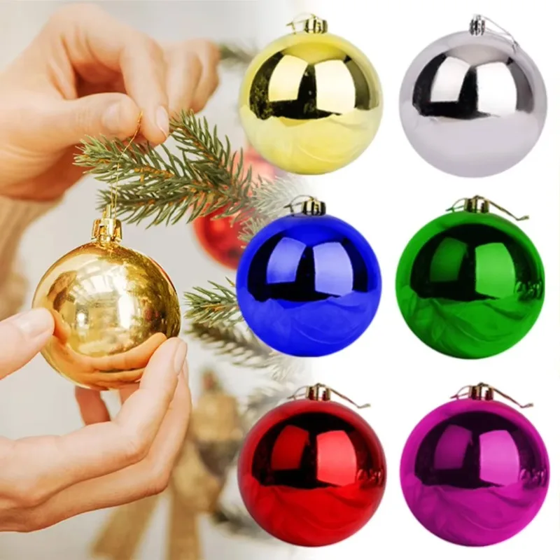 

Скандинавские рождественские украшения — белые и кремовые небьющиеся шары размером 3, 4 и 6 см, минималистичный декор елки для современного дома