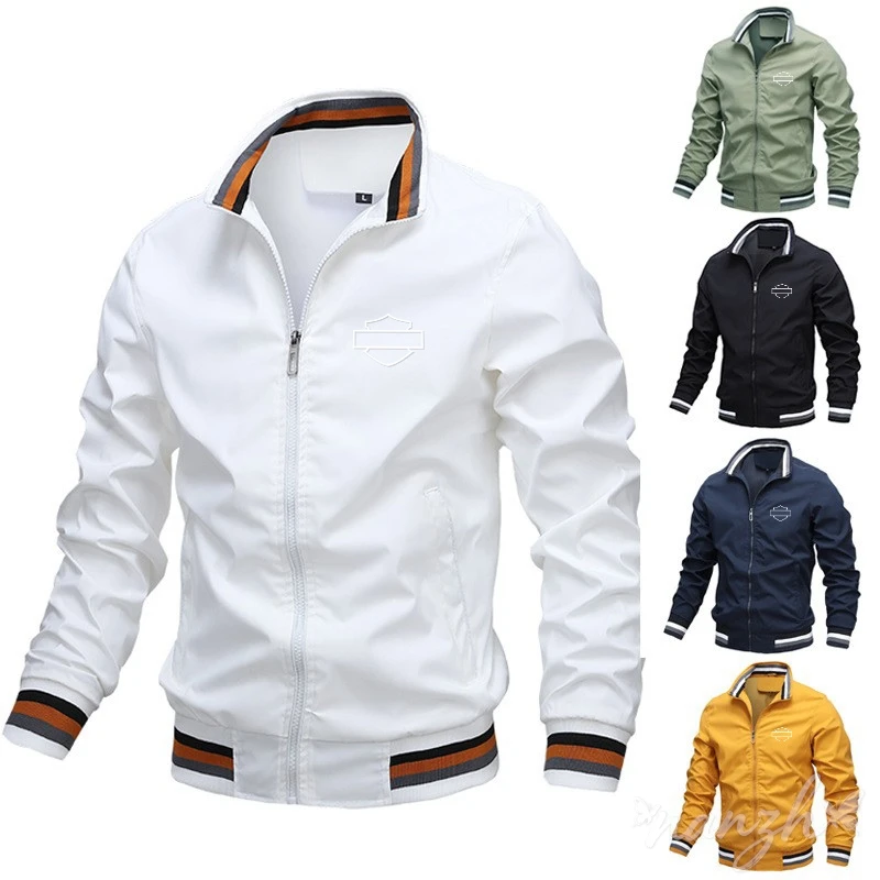 Casual Jacket Outdoor Sports Coat Spring Autumn Men's Stand Collar For Harley Davidson Electra Glide Ultra Classic 1250S PA1250 view 2