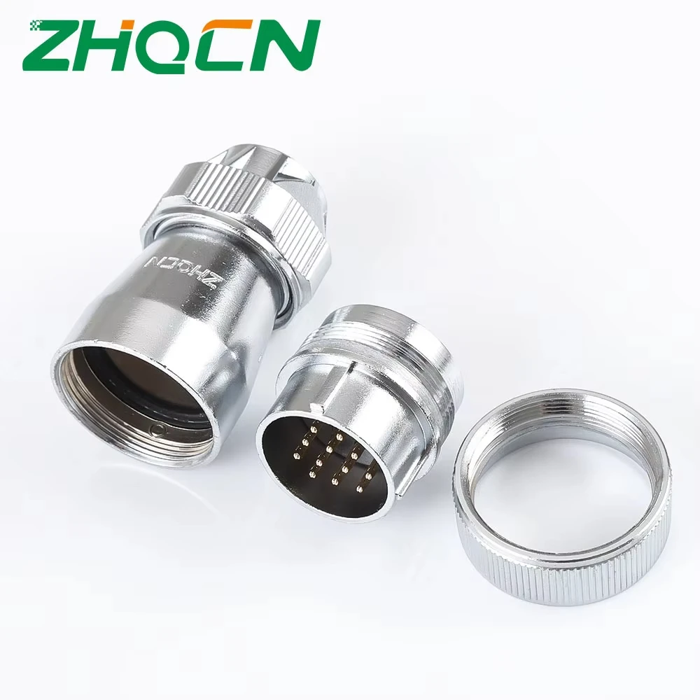 ZHQCN IP67 WF28 2-35Pin Industrial Aviation Male Plug Female Socket Electrical Connector For Machines And Equipment