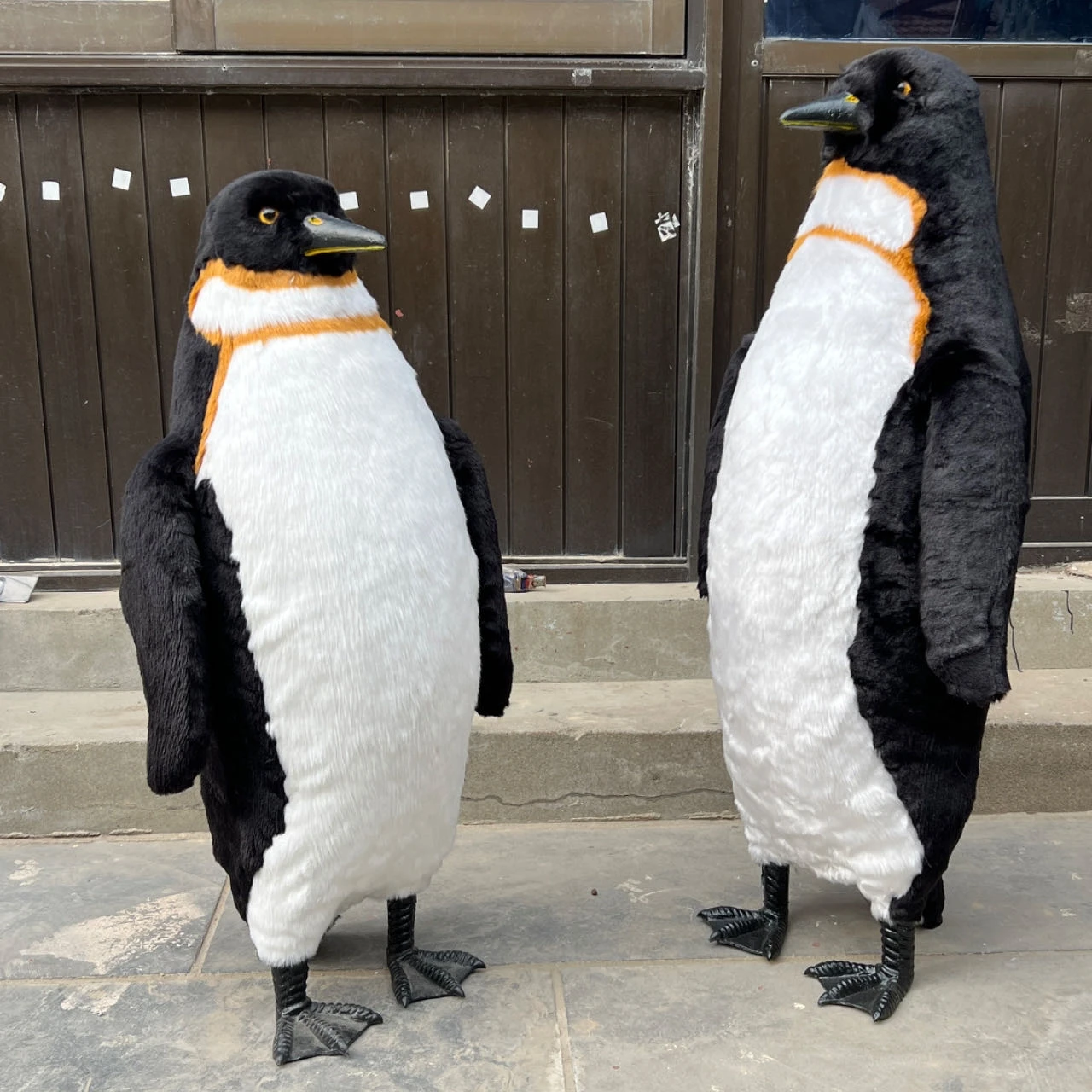 Realistic Life-Size Penguin Wild Animal Figurine Christmas Home Decor Window Display Christmas Ornaments Gifts