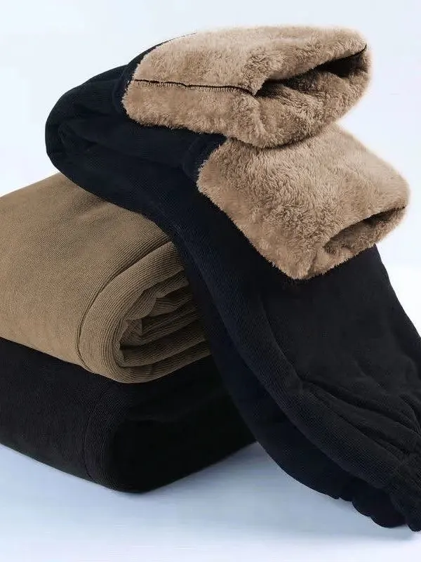 

Зимние эластичные бархатные женские брюки с высокой талией, теплые хлопковые брюки, повседневная прямая верхняя одежда, длинные брюки