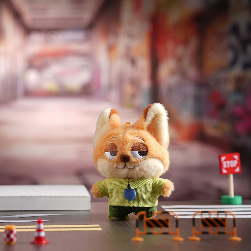 Authentique Potdemiel Zootopia Judy Nick Couple sac à dos pendentif Kawaii porte-clés en peluche poupée voiture décoration anniversaire Surprise cadeaux