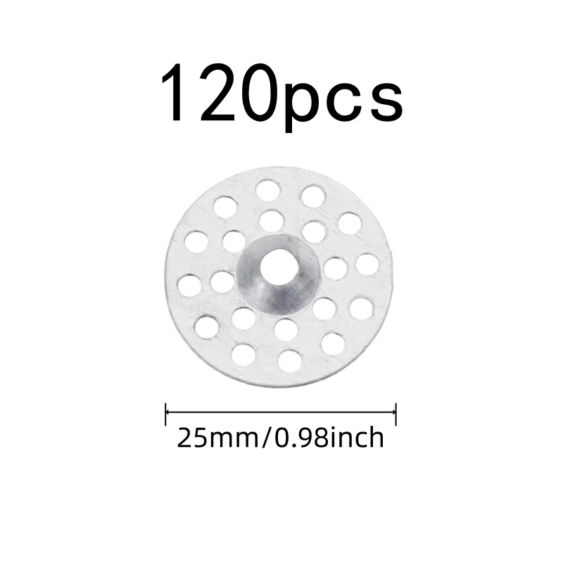 120 pcs Iron Repair Washers for Home Wall Renovation, Rust Resistant Coating, Pre-Drilled Center Holes
