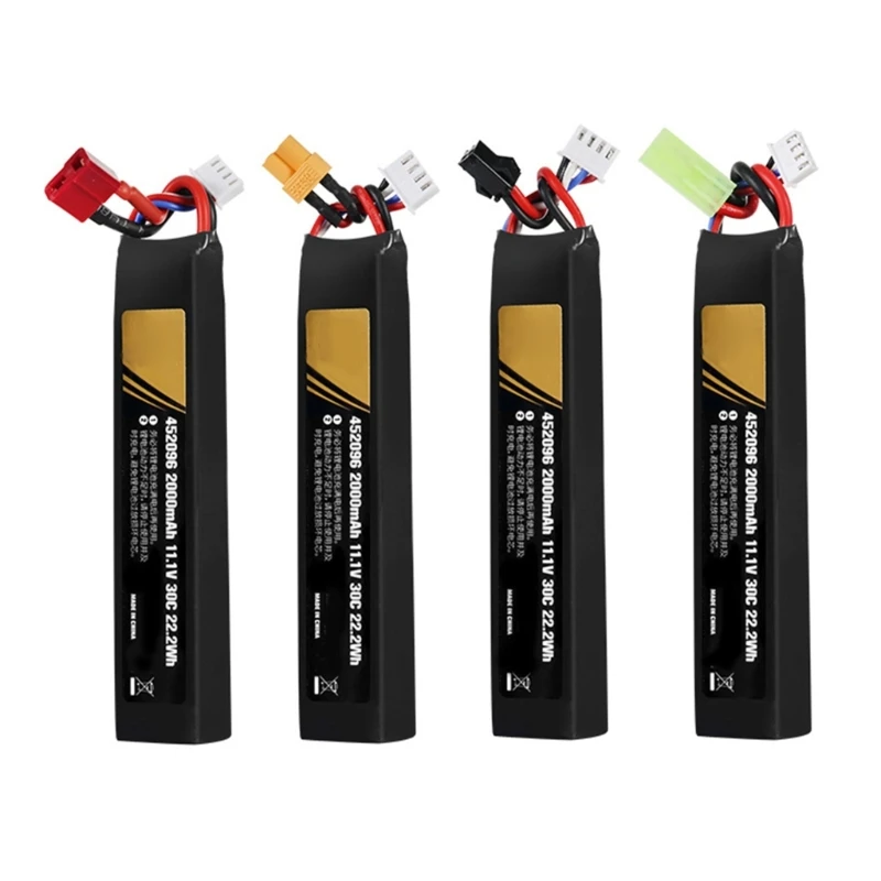 RemoteControl Toy LiPo Battery Pack: 2000mAh 3S 11.1V 30C with XT30Connector for Car Truck Drones Toy