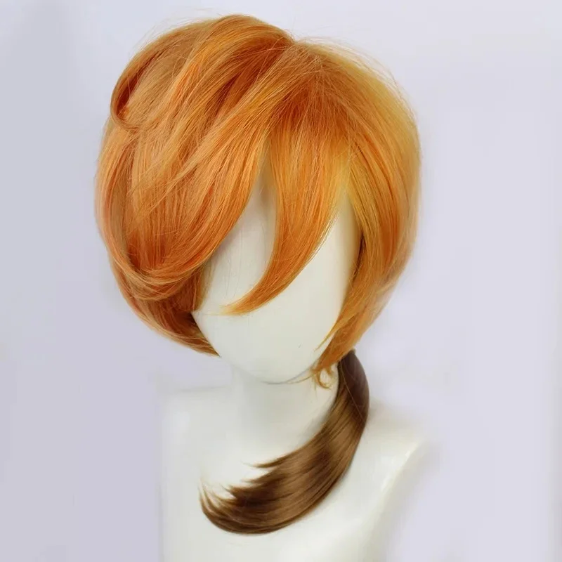 Anime Bungo Stray Dogs Chuya Nakahara Chuuya Cosplay Wig Heat Resistant Synthetic Hair