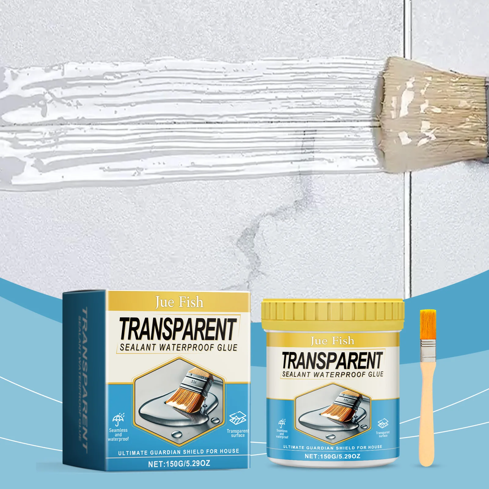 Home Transparent Waterproof Adhesive Cement Crack Repair Sealant Glue Roof Wall Floor Leak Filling Sealing Materials Set