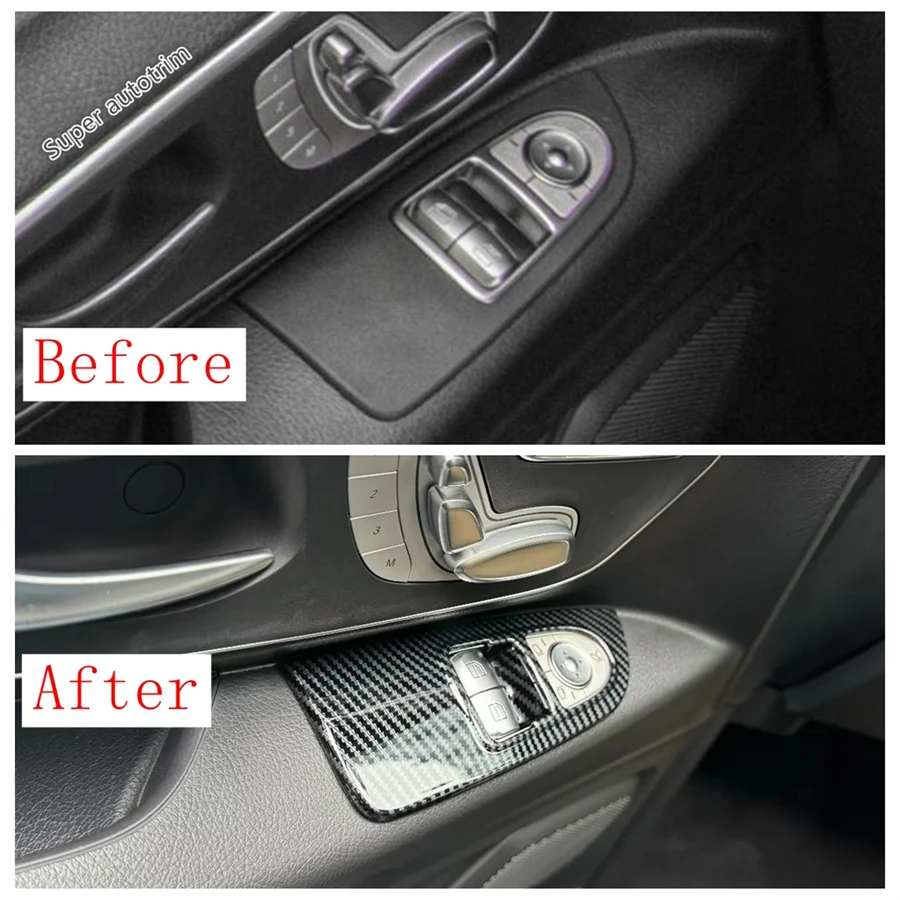 

Панель управления подъемом окна автомобиля, декоративная рамка, накладка, аксессуары для Mercedes-Benz Vito W447/V Class V260 2014-2025