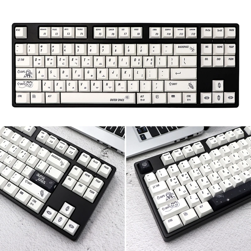 Replacement for Key Set 133 Pieces PBT Heat Sublimation for Mechanical Keybo