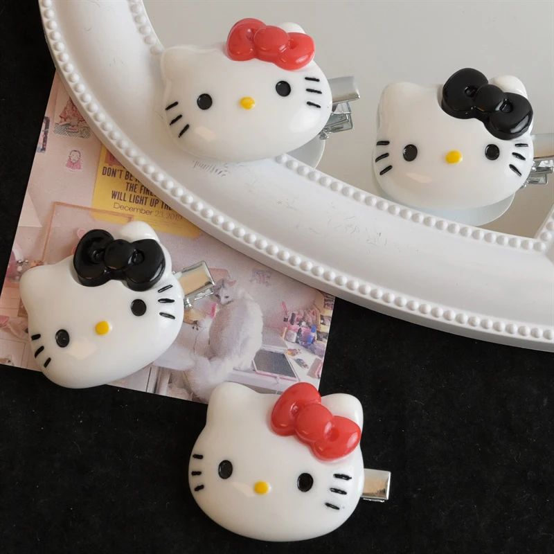 Horquilla de gatito Kawaii de dibujos animados para mujeres y niñas, Clip de flequillo, accesorios para el cabello de Anime lindo, tocado, regalos para niñas