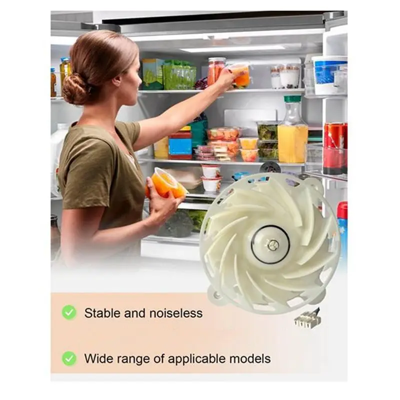A38T-2Pcs LT-W39005 Fridge Radiator Freezer Parts DA31-00342A Refrigerator Evaporator Fan Motor For Refrigerator