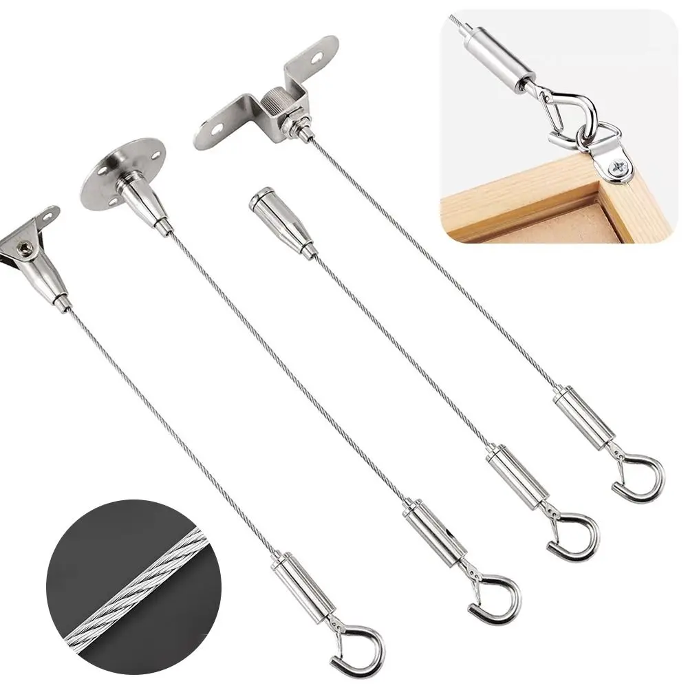 حبل سلكي جديد من الفولاذ المقاوم للصدأ قابل للتعديل مع سلك تعليق للإضاءة قابل للسحب #1