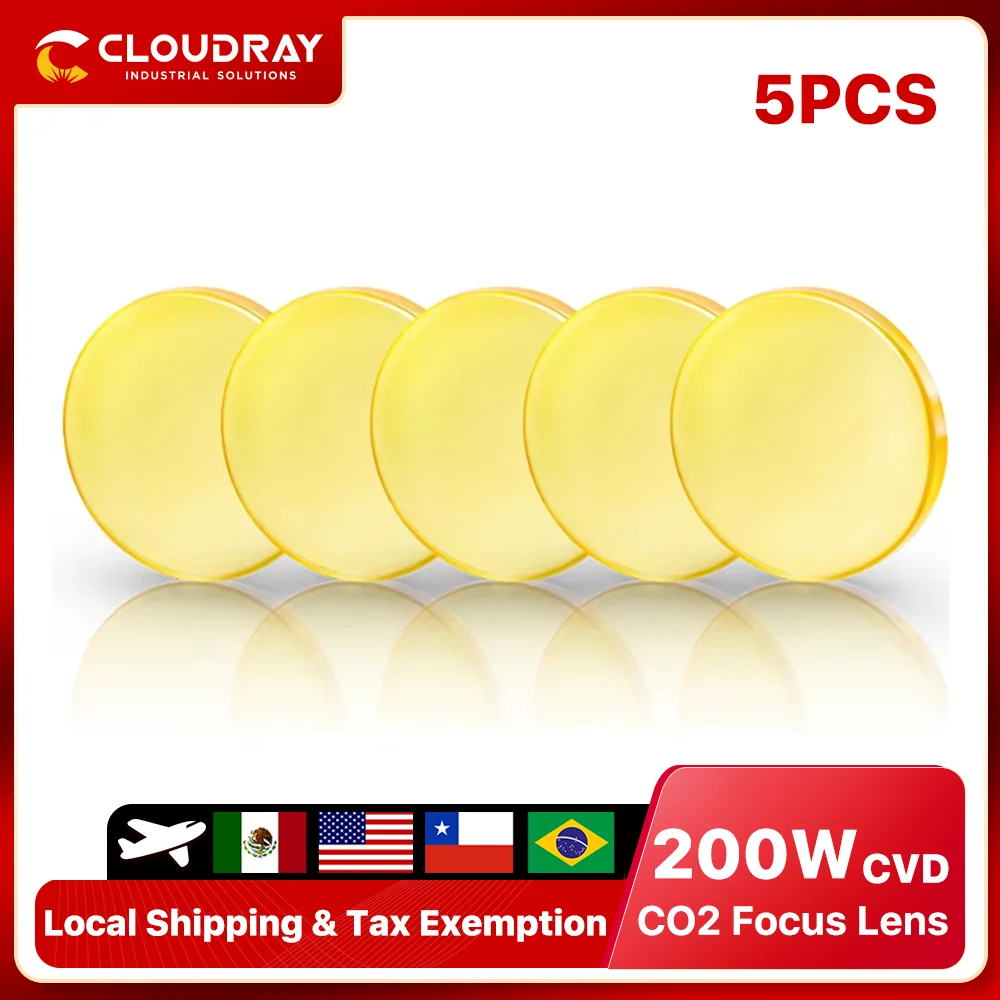 Cloudray 1/5 SZT. Soczewka Ogniskowa USA CVD ZnSe ŚR. 12/18/20mm do Maszyny do Grawerowania i Cięcia Laserem CO2 0-200W
