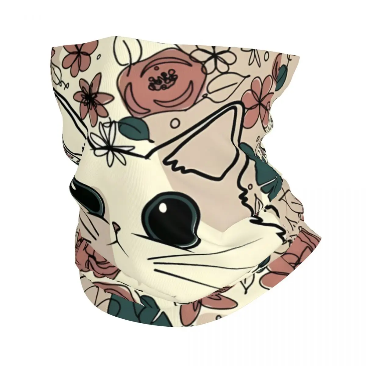 

Кошачьи цветы, Искусственный шарф, бандана, шея, гетры, Обложка для лица, повязка на голову