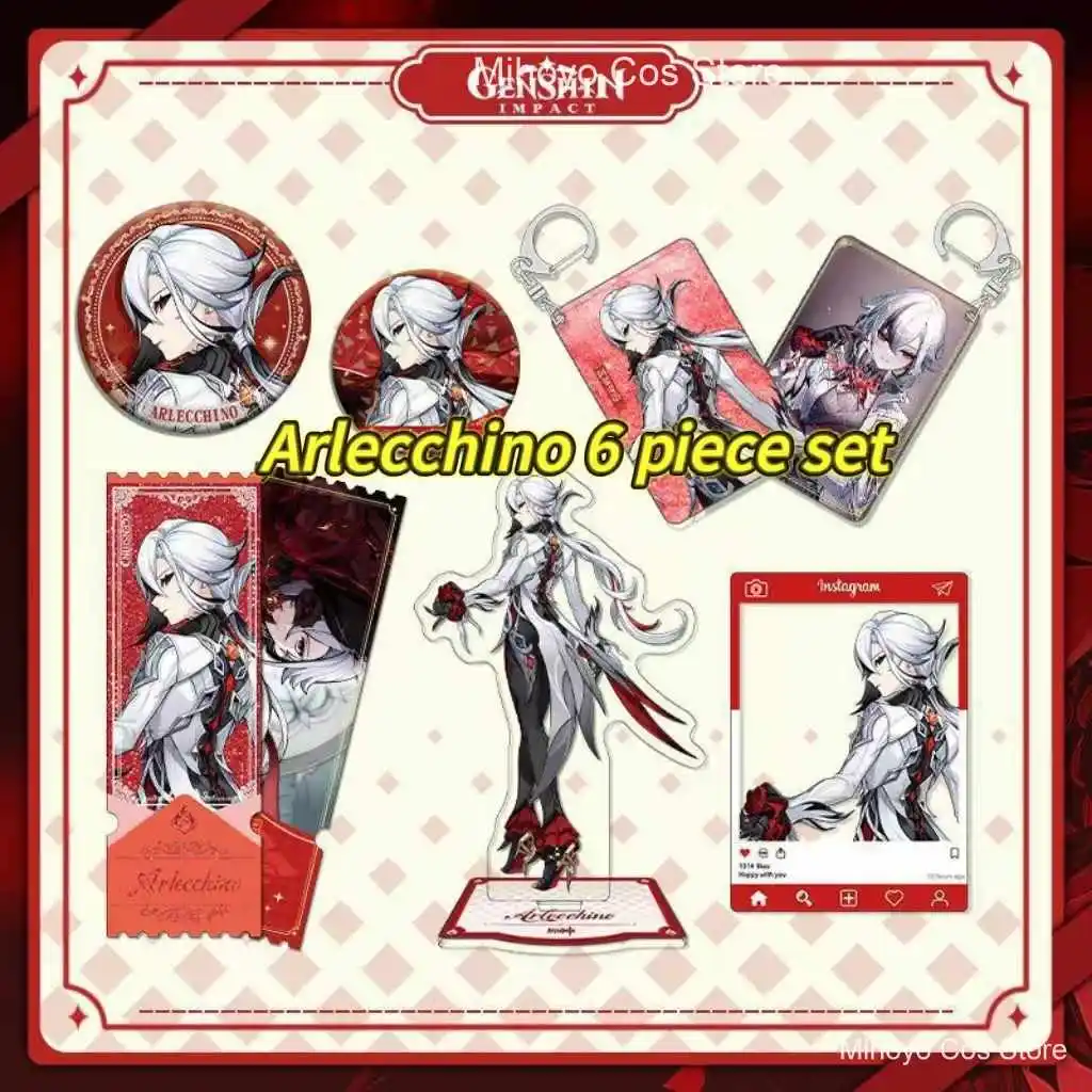 MiHoYo Genshin Impact All - 시리즈 아크릴 플라크, 장식 및 열쇠고리 게임 팬 선물