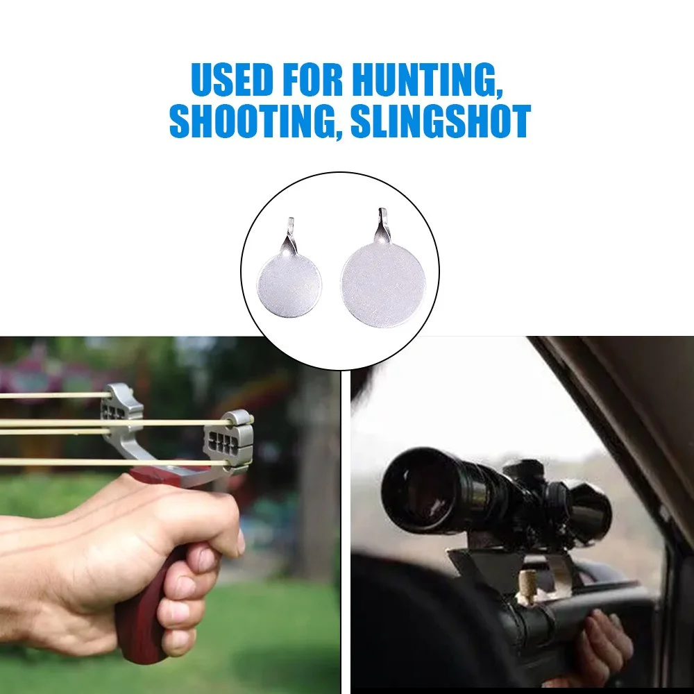 Đường Kính 2.5Cm 3Cm 4Cm Thép Không Gỉ Bắn Mục Tiêu Bullseye Săn Bắn Súng Cao Su Máy Phóng Bóng Sơn Airsoft Khẩu Súng Lục Mục Tiêu Huấn Luyện