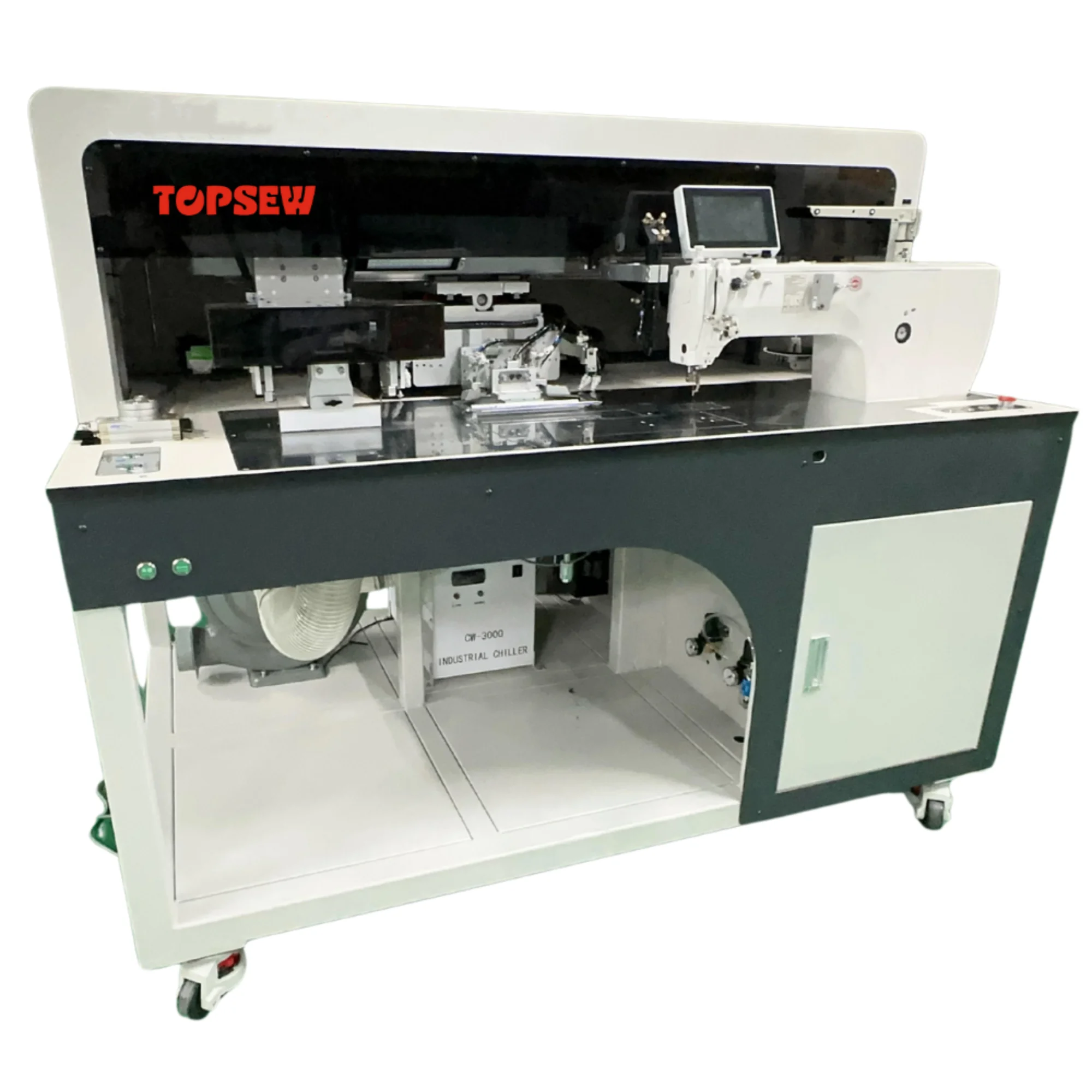 ATV&UTVTOSPEW Manual Industrial Laser Pocket Welting Sewing Machine TS-995 Flat-Bed High Speed Single Double Lip Pocket Processi