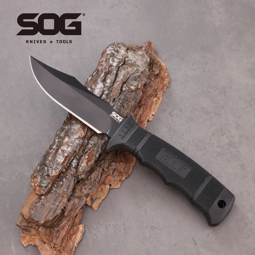 

SOG Seal PUP Elite Mini Fixed Blade Knife Portable Outdoor Survival Hunting Fishing Camping Knives EDC Tool Self-defense Knife