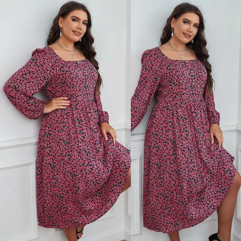 l38e-abito-da-donna-con-stampa-floreale-abito-longuette-taglie-forti-abito-con-scollo-quadrato-abito-da-festa-con-maniche-a