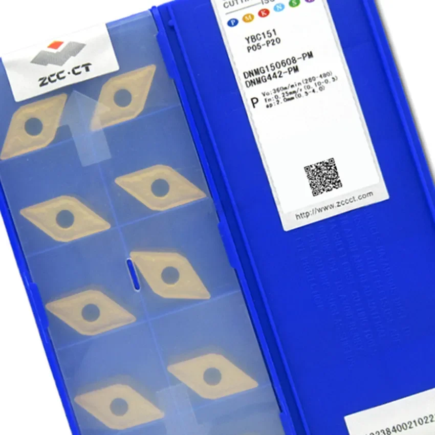 

DNMG150604-PM YBC151/DNMG150608-PM YBC151/DNMG150604-PM YBC351/DNMG150608-PM YBC351 ZCC.CT Твердосплавные токарные пластины с ЧПУ 10 шт./кор.